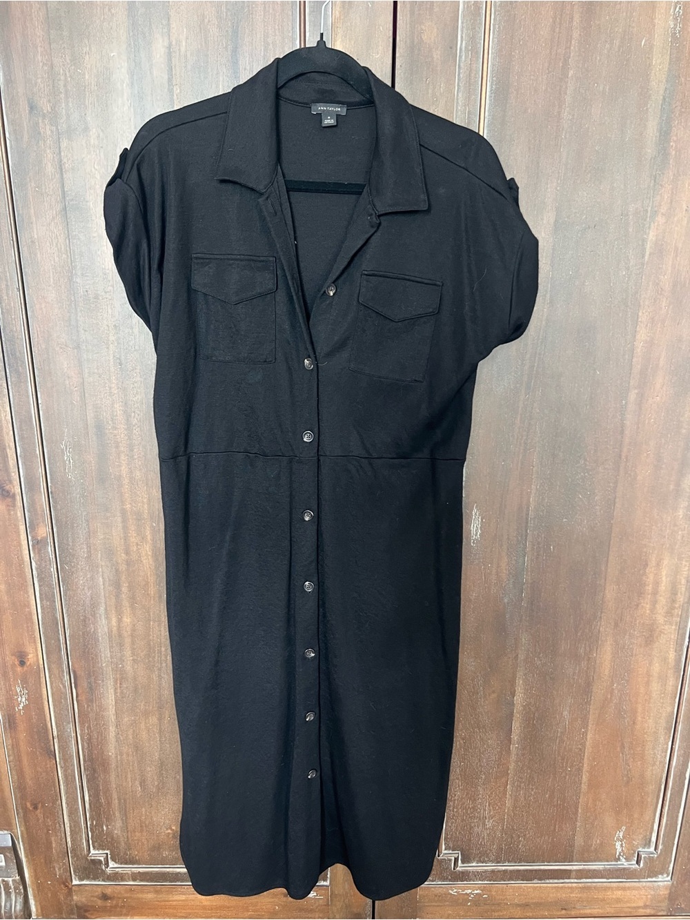 Ann Taylor Classic Black Shirt Dress